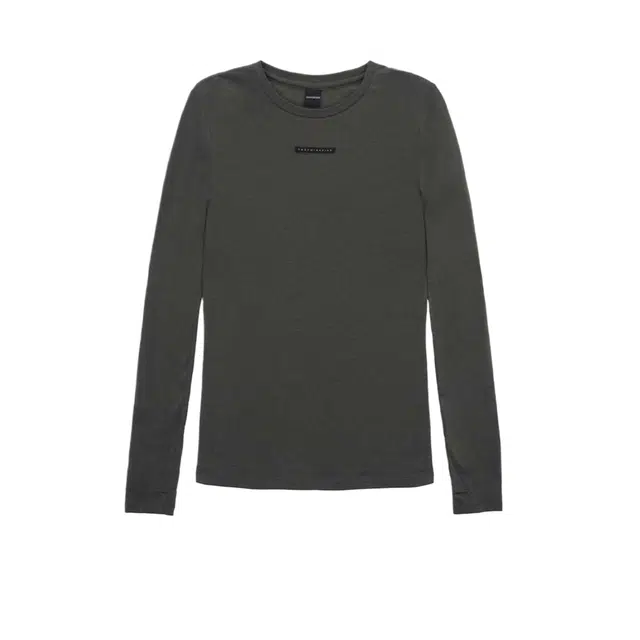 TREEMINGBIRD Basic Label Finger Hole Long Sleeves FWAW25T