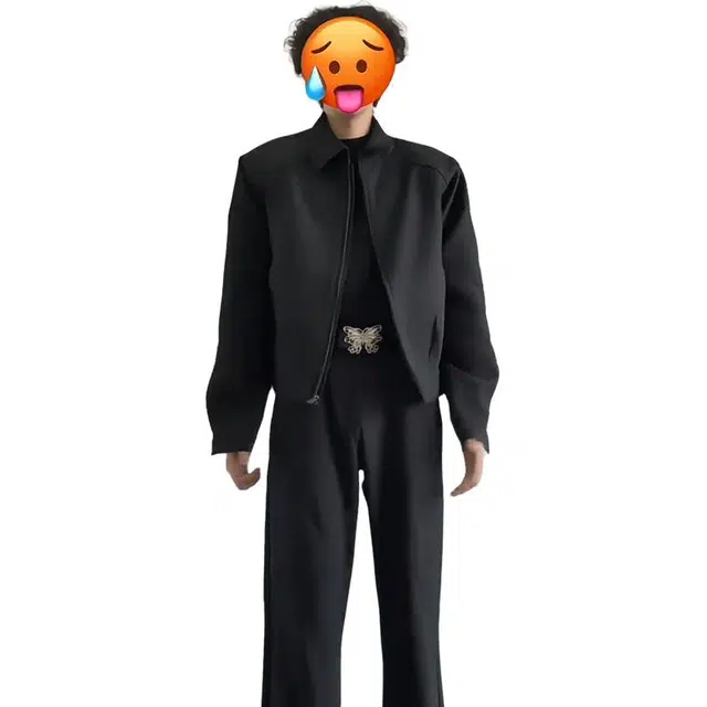 单爵 老钱风短款垫肩行政夹克男年轻人秋秋季西装 男女同款