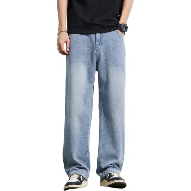 海尔斯 舒适美式百搭时尚简约潮流牛仔裤 男款