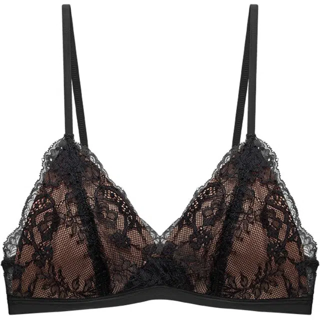皇室品轩 性感法式三角杯蕾丝薄款纯欲舒适无痕文胸 女款