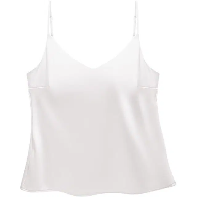 皇室品轩 轻奢珠光缎面小吊带外穿小背心百搭美背内衣无痕文胸 女款