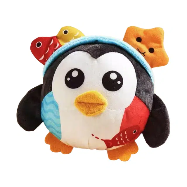 图米鱼 企鹅跳跳球婴儿音乐学说话球录音唱歌可啃咬 陪伴安抚 幼儿学爬玩具