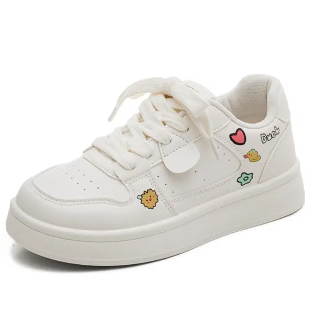 校园风多巴胺厚底舒适百搭小白鞋 板鞋 女