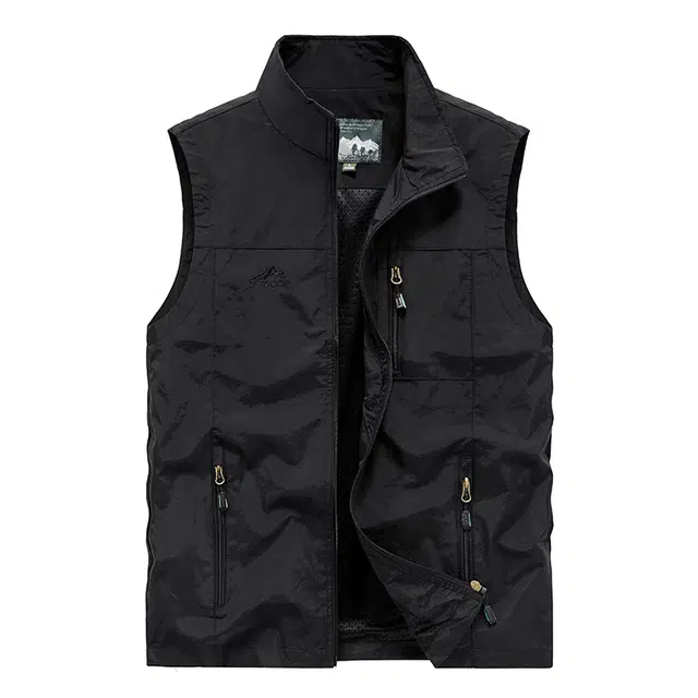 海尔斯 户外休闲运动立领宽松简约马甲 男款