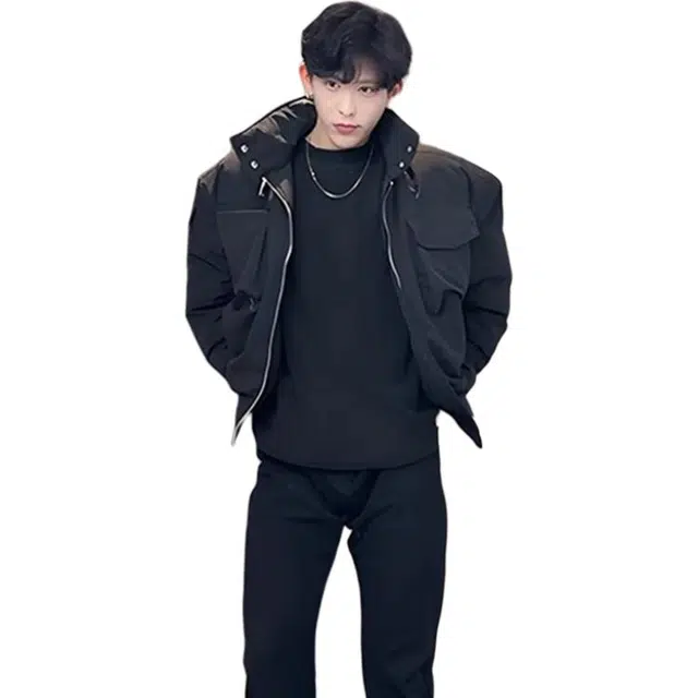 黑马漫画 短款外套男秋款美式飞行服廓形轻骑兵立领夹克 男女同款