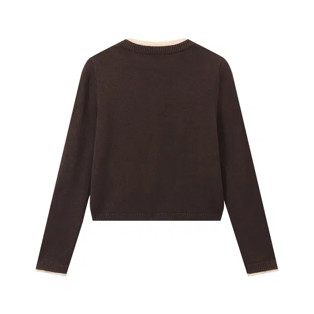 江南先生 美丽奴仿羊毛假两件柔软舒适撞色开衫云朵纽扣外套针织毛衣 男女同款