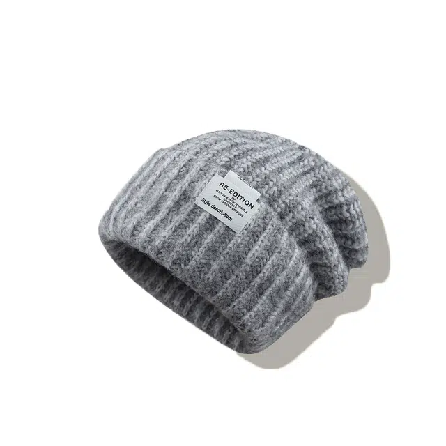 【韩版通勤出街必备】 攸委 大头围显脸小马海毛针织帽子女秋冬季保暖堆堆帽加厚护耳 涤纶 宽松时尚百搭绒线帽包头冷帽 男女同款情侣款