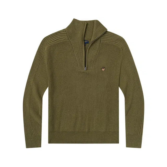 Teenie Weenie Men Half-Zip Knit Sweater