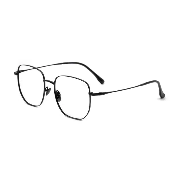 【可配近视】 小罗弟 超轻时尚潮流 钛合金 方形 光学眼镜 男女同款情侣款 金色