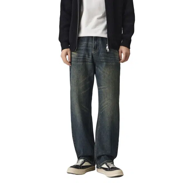 海尔斯 复古简约百搭潮流时尚牛仔裤 男款