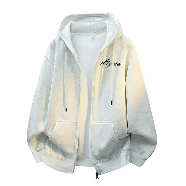 都市丽人 复古个性艺术时尚经典百搭纯色开衫卫衣打底衣 男女同款