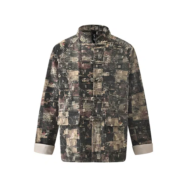 三省六部 复古户部【破局】秋冬中国风潮流破坏唐装夹克 男女同款