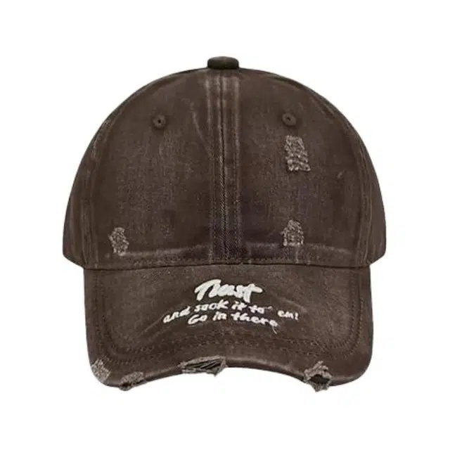 艾佳微 美式复古水洗韩版大脸显脸小软顶字母刺绣高级质感通勤日常休闲 棉 鸭舌帽 男女同款情侣款