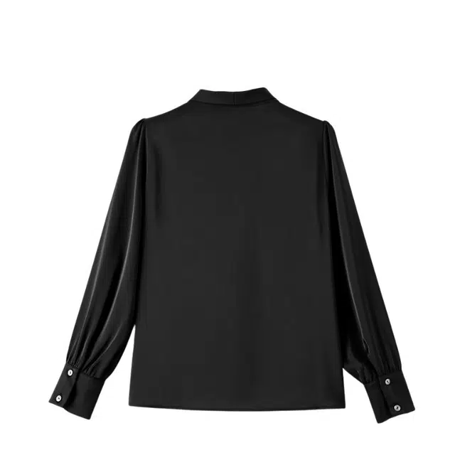 晚白 肩部收褶亲肤细腻面料挺括饱满垂坠顺滑衬衫 女款