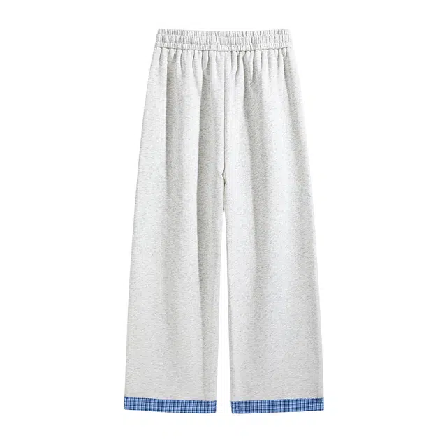 领航骆驼 美式复古学院风字母印花小众高级设计感宽松直筒百搭简约运动阔腿卫裤    休闲裤  男女同款