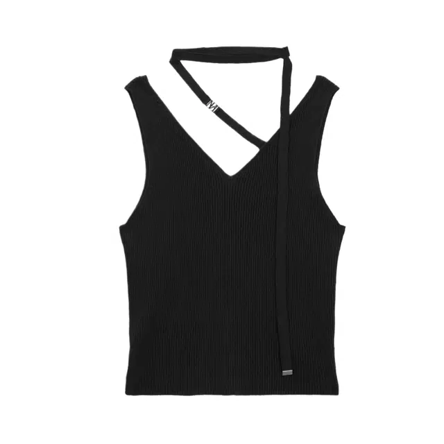 TREEMINGBIRD FWAW25 Scarf-TieKnitSleeveless