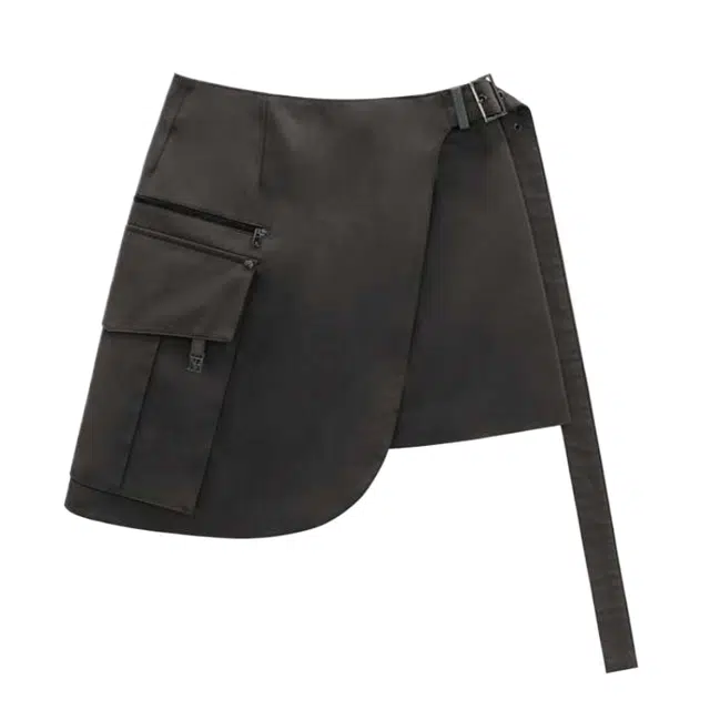 TREEMINGBIRD FWAW25 Cargo Layered Mini Skirt