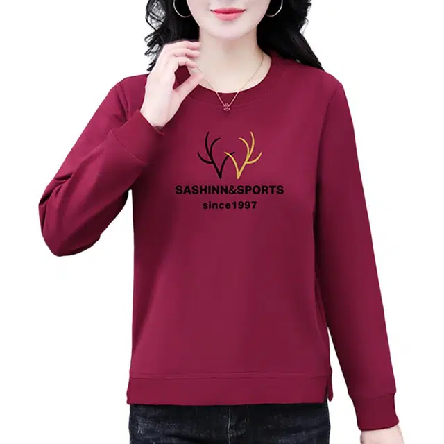 左岸 户外通勤百搭罗剑套头长袖圆领时尚舒适柔软弹性休闲卫衣 女款