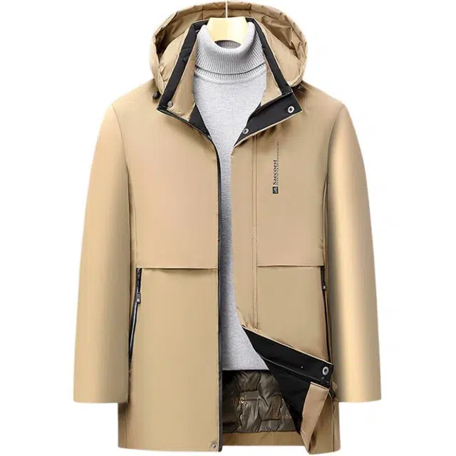 卡丹狄诺 冬季中年男加绒加厚棉衣商务休闲棉服 男款