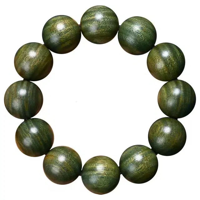 素于 新中式国风文玩简约基础款轻奢佛珠招财进宝考试考研上岸转运手持优雅时尚古风手饰#好运 檀木 木作手串 男女同款情侣款