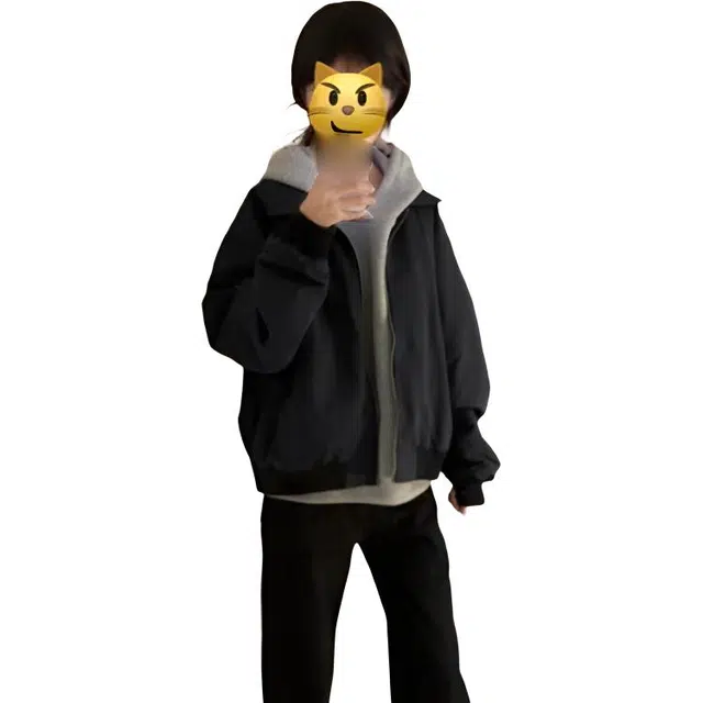 黑马漫画 美式短款外套男款秋季棒球服高中生穿搭飞行员夹克 男女同款