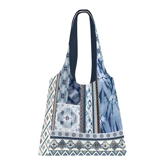 奥松 时尚潮流百搭简约 绒面科技布 单肩包 常规 女款 蓝色