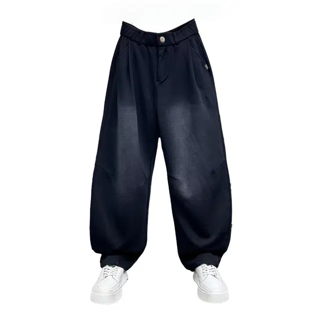 半空山 美式复古渐变色垂感阔腿痞帅弯刀裤舒适透气哈伦卫裤宽松百搭休闲裤 男女同款