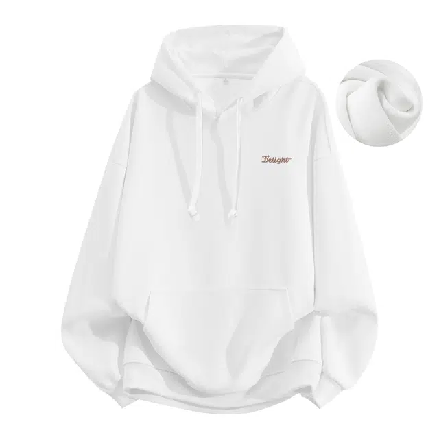 棉致 小砂纸星星简约基础无性别主义美式街头重磅加绒弹力柔软舒适抗皱挺括休闲透气套头连帽卫衣 男女同款