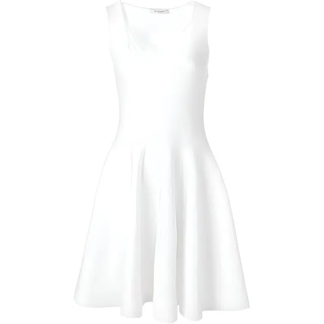 纪梵希 伞摆蕾丝束腰短款无袖连衣裙 女款