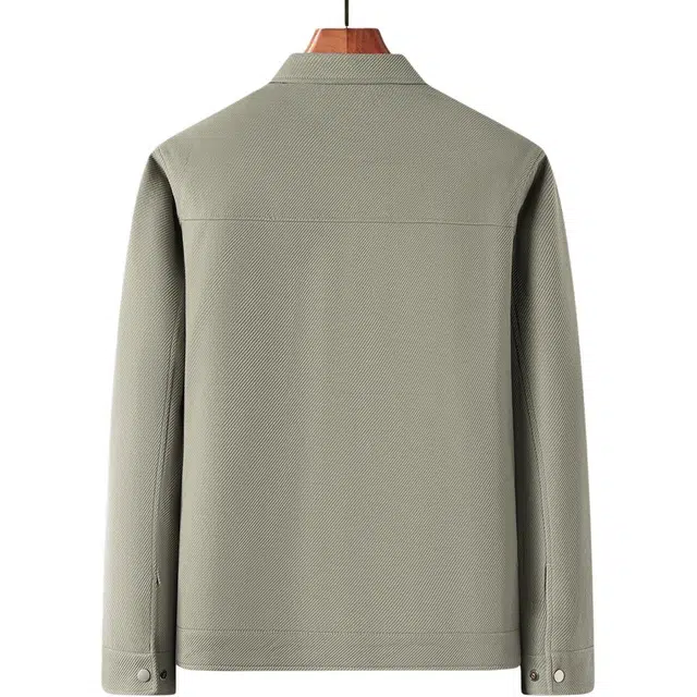 红豆 夹棉加厚高级感肌理夹克保暖商务休闲通勤翻领秋冬外套棉服 男款