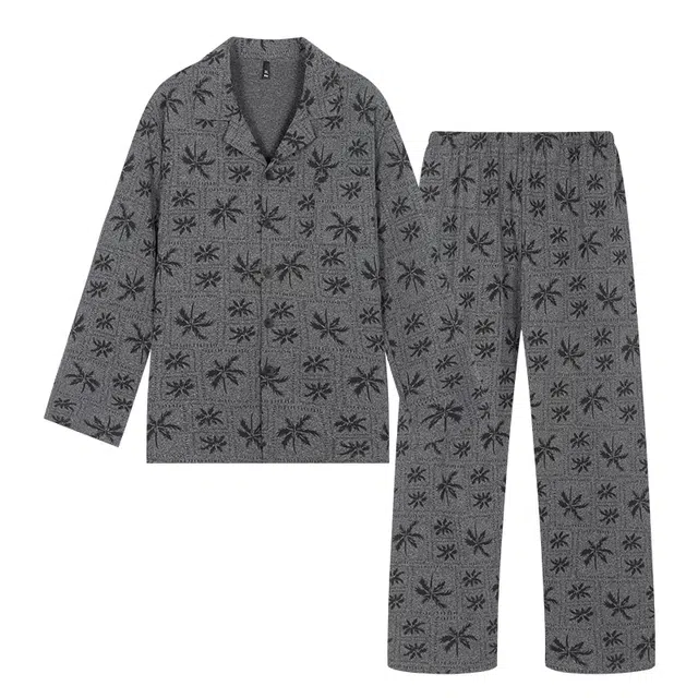 好福份 秋季椰树休闲款家居服套装 男款