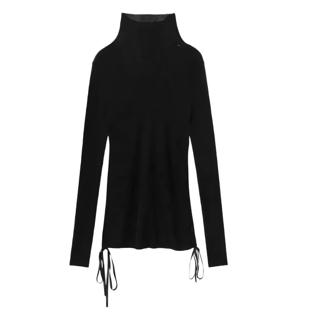 TREEMINGBIRD Alpaca Half-Turtleneck Long Knit