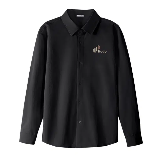 红豆 美式复古印花无性别主义男士免烫抗皱易打理简约百搭日常通勤翻领落肩袖宽松休闲垂感顺滑单排扣长袖衬衫 男女同款