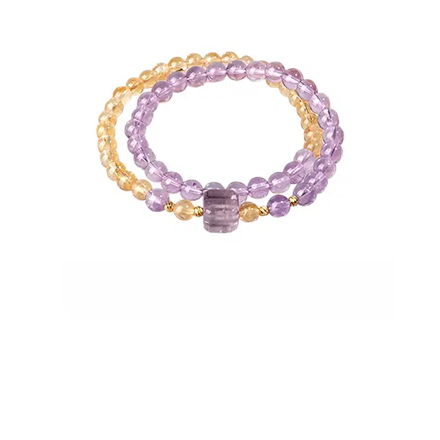 仙园韵 招财小霸王  新中式国风戴转运珠上岸紫气东来旺事业万事顺遂招财手饰#好运 紫水晶 手串 男女同款情侣款