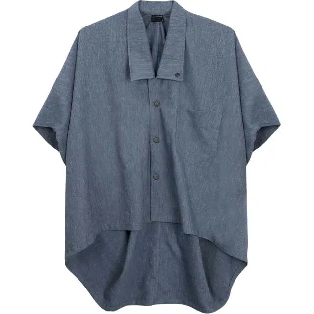 TREEMINGBIRD Oversized Poncho Short Sleeve Shirt V