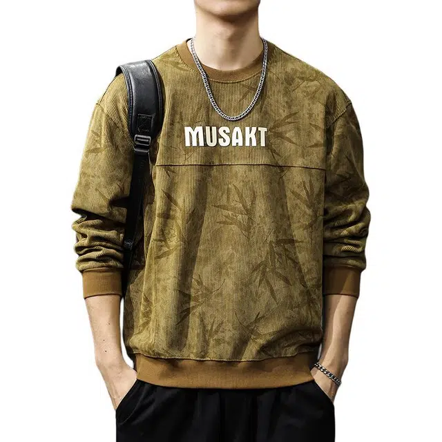 前进牛 秋冬休闲户外百搭宽松长袖打底衫卫衣 男款