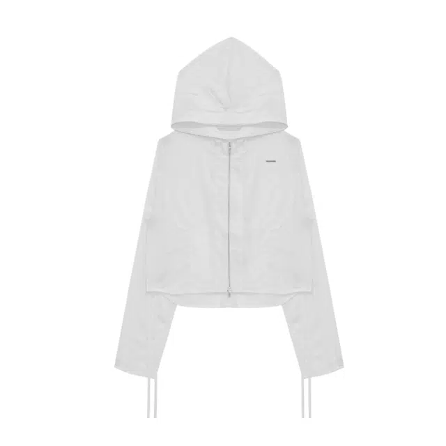 TREEMINGBIRD Silky Wrinkled Hood Shirt