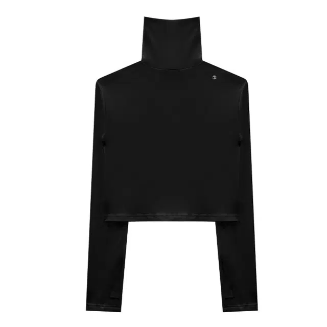 TREEMINGBIRD High-neck Finger Hole Long Sleeve