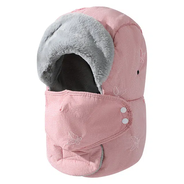 俞兆林 防风帽子冬季骑行电动车保暖神器东北防寒棉帽遮脸护耳户外登雪山滑雪防冻套头 加厚 雷锋帽 女款