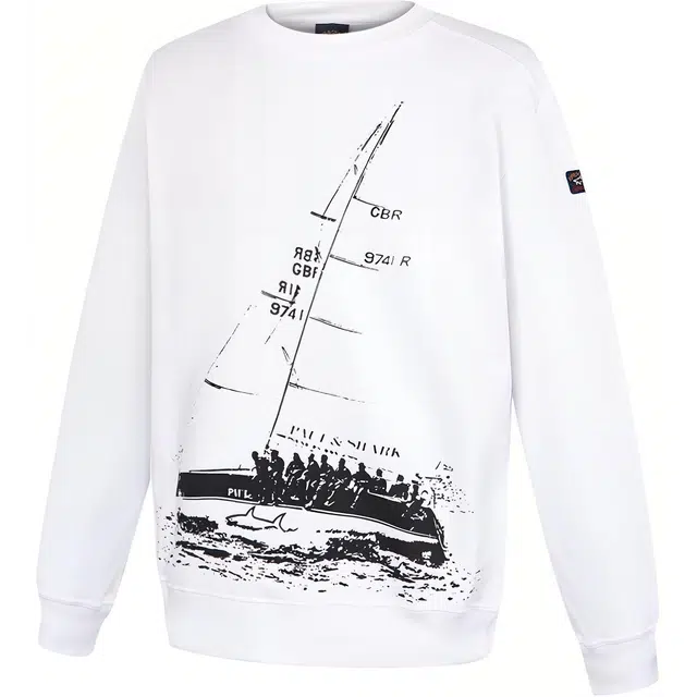 Paul & Shark Yachting Crewneck Sweatshirt White