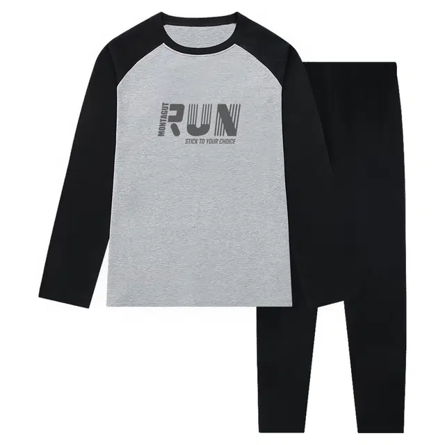 梦特娇家居服 秋冬 亲肤舒适长袖套装青少年