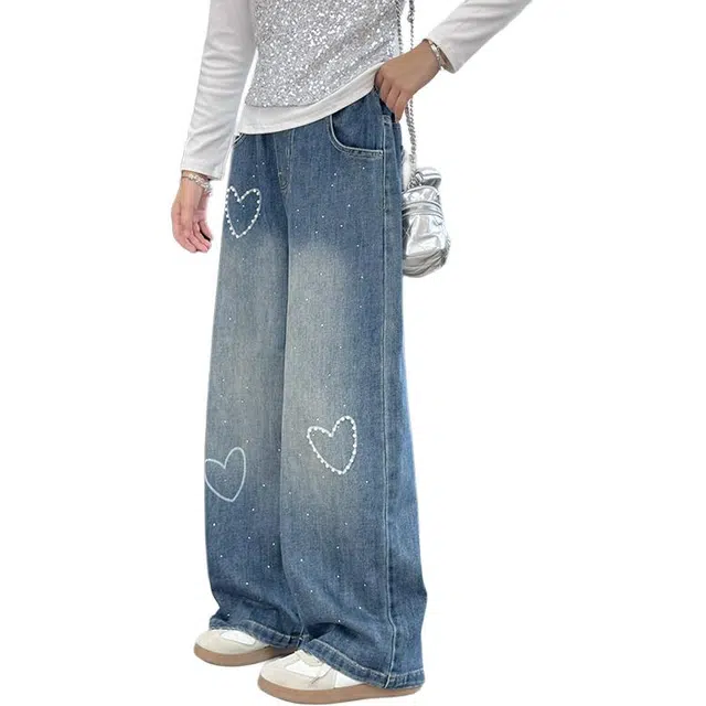 黑恐龙牛仔裤 设计时尚 儿童款