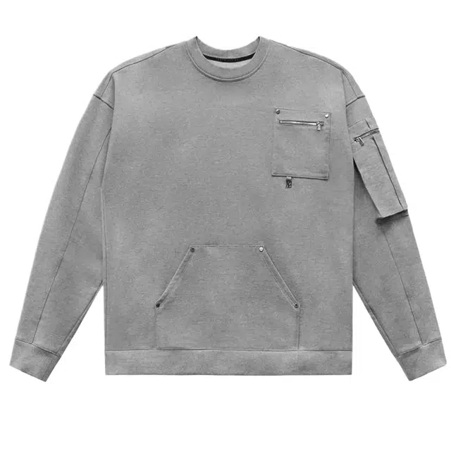 TREEMINGBIRD FWAW25 Multi Pocket Over-fit Sweat Shirt