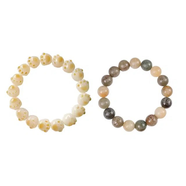 【身心安定】 缇克玺 新中式国潮串珠 复古文艺转运 招财纳福日常通勤穿搭 文玩盘串##好运 菩提根 手串 男女同款情侣款