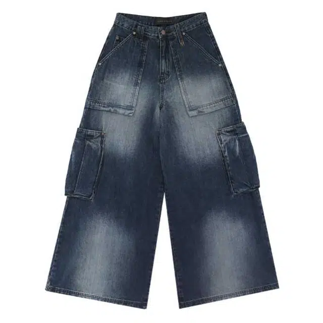 TREEMINGBIRD Denim Cargo Pants