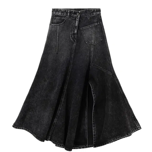 TREEMINGBIRD FWAW25 Gored Maxi Skirt Panel Line