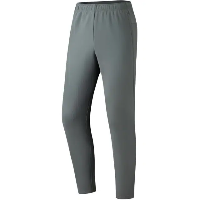 超级安踏 休闲简约纯色加绒保暖舒适针织运动裤 男款