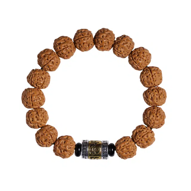 茂琼 招财进宝万事顺遂新中式国潮复古文玩五瓣精品爆肉原籽文玩盘玩佛珠百搭时尚精致高级文玩念珠#好运 金刚菩提 手串 男款