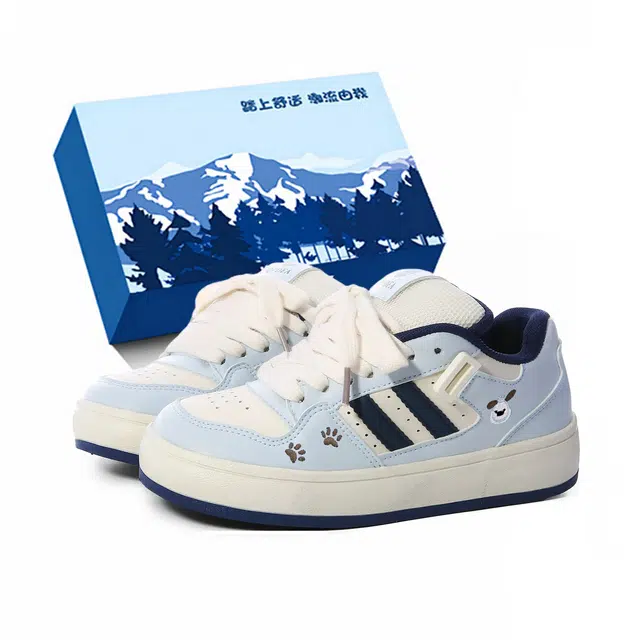 小鹿米利 韩版小众设计时尚舒适百搭学院风 减震增高耐磨 低帮 板鞋 女