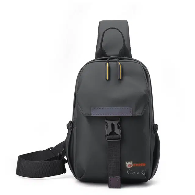 小猪班纳 韩版运动休闲时尚潮流 皮膜 胸包单肩包 常规 男款 多色